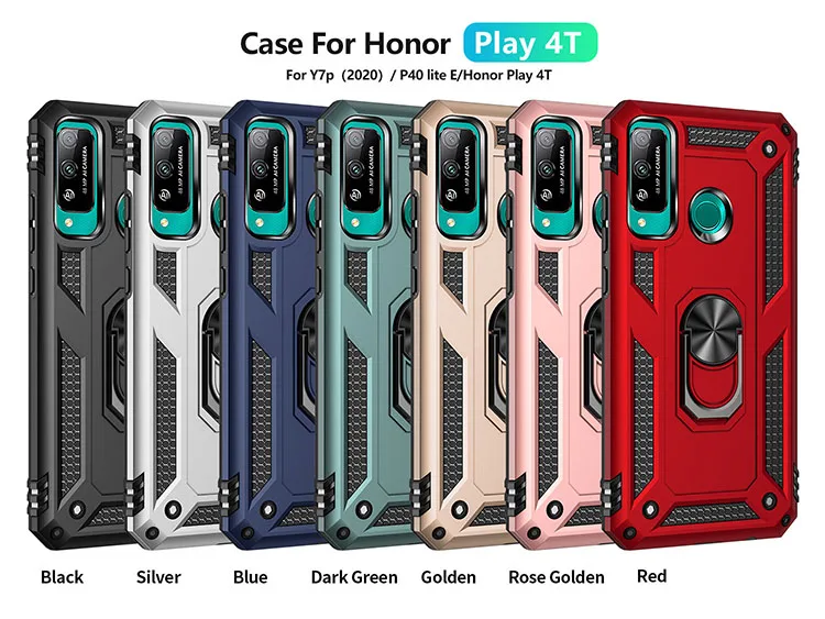 

Phone Case For Huawei Honor 9S 9A Play 4T 20 8S 8A 9X Pro 10 Lite Luxury Armor Shockproof Magnetic Kickstand Protection Cover