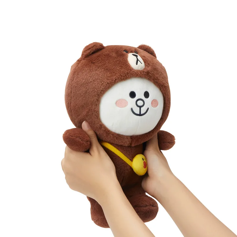 Genuine Line Friends Plush Toys Kawaii Brown Bear Cony Sally Dolls Birthday Gift for Girlfriend Kids Lovely Stuffed Animal | Игрушки и