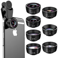 tokohansun hd 7in1 camera phone lens 4k wide macro lens portrait super fisheye lens cpl filter for iphone7 8 samsung smartphone