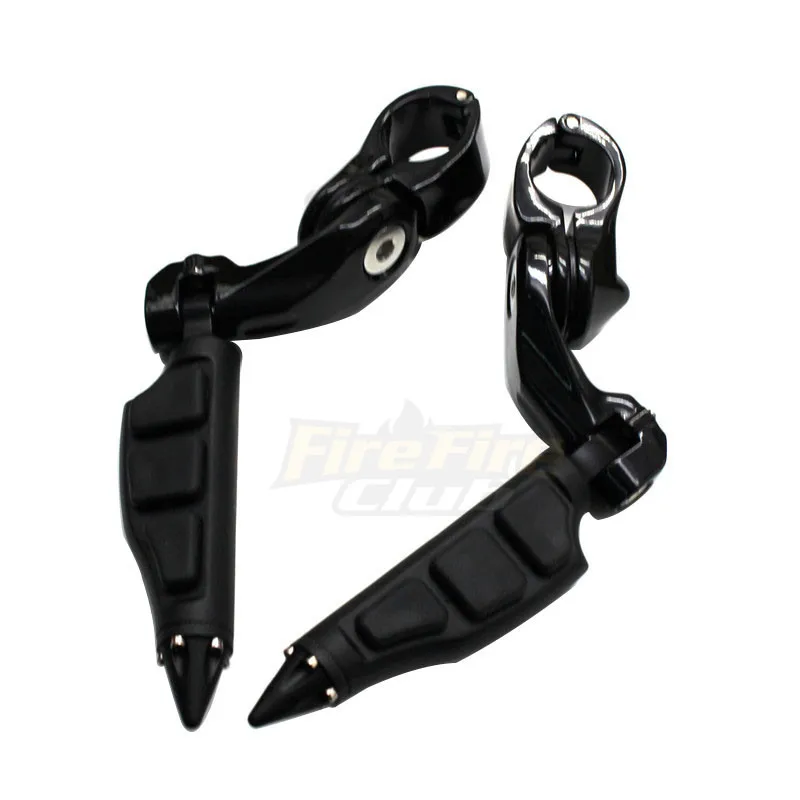Motorcycle Short Angled Adjustable Highway Footpeg Mount Kit Footrest For Honda Suzuki Harley Kawasaki | Автомобили и мотоциклы