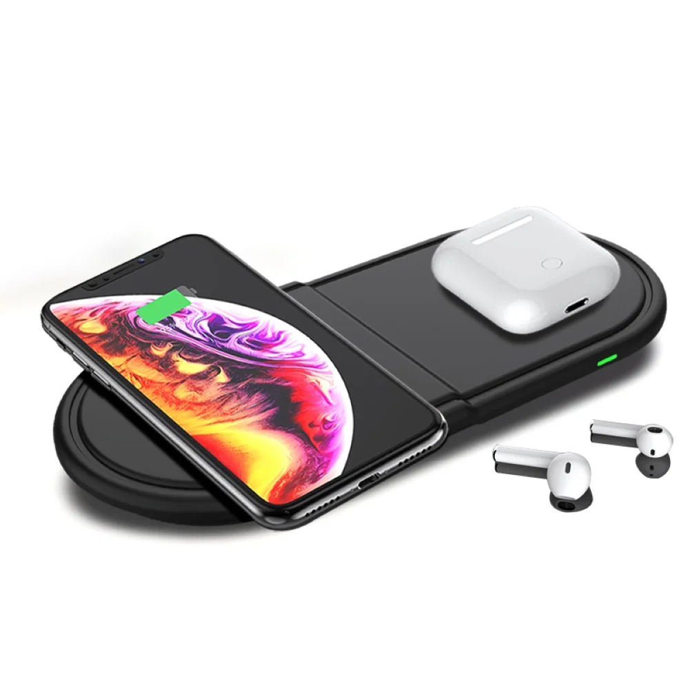 3 в 1 Беспроводное зарядное устройство 10 Вт быстрое подставка для iPhone i Watch