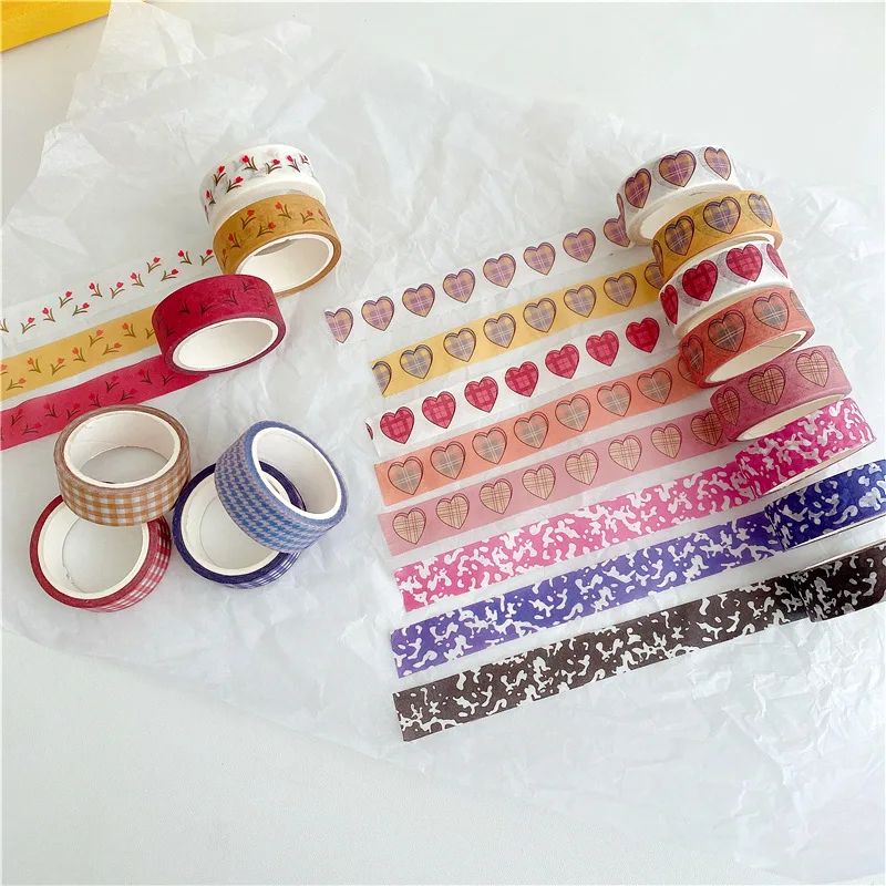 Декоративная лента-Тюльпан Love Washi 25 стилей для заметки карта креативные