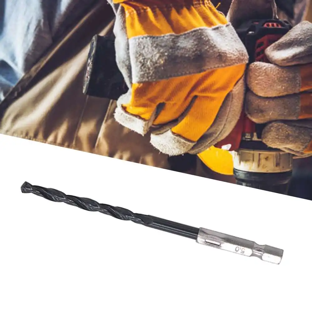 

15PC Hexagonal Shank Black Twist Drill 3mm4mm5mm High Speed Steel Nitride Electric Drill Set Of Wood And Metal Holes