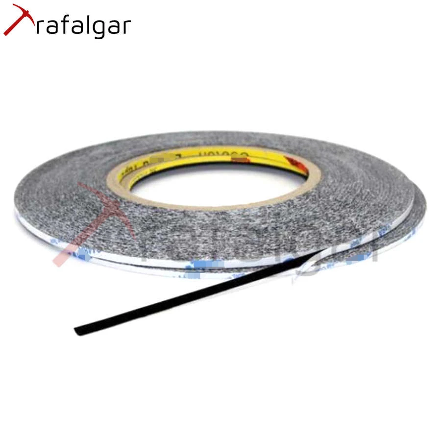 Двусторонняя клейкая лента 50 м Черная для фиксации телефона мобильного