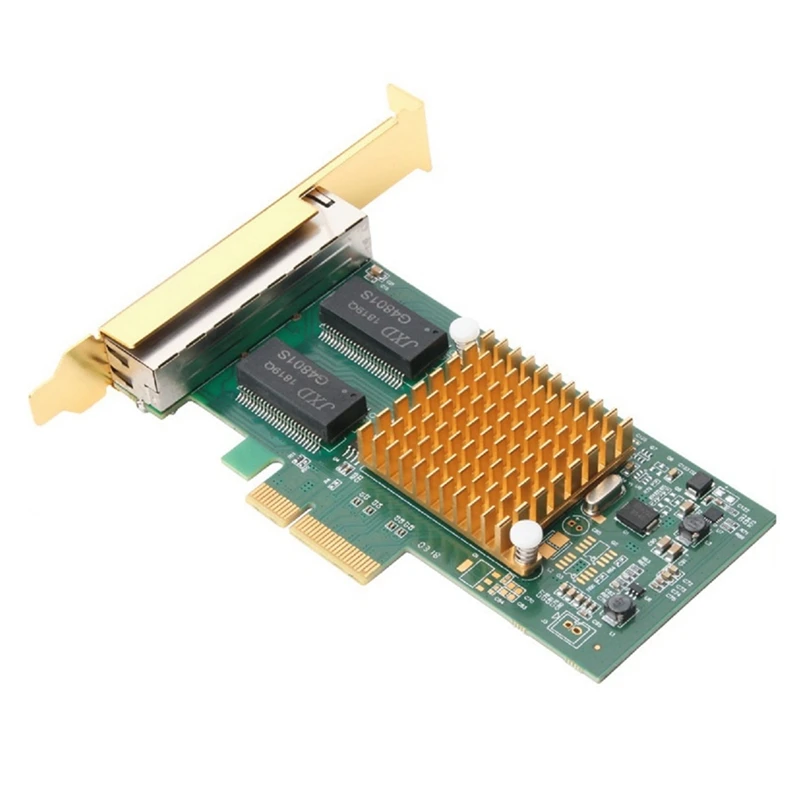 PCI-E сетевая карта I350 чип четырехпортовая гигабитная RJ45 подходит для серверов |
