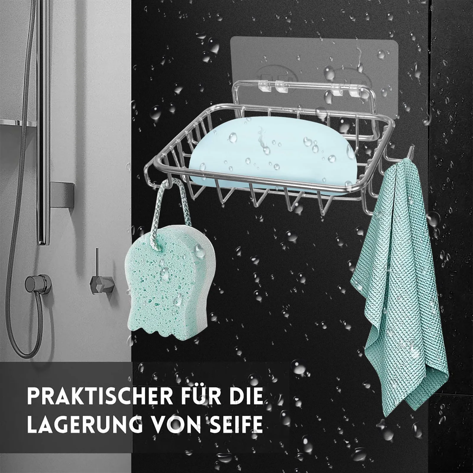 Soap Dishes Case Sponge Storage Holder Rack Draining Bathroom Kitchen Tray Accessories | Дом и сад