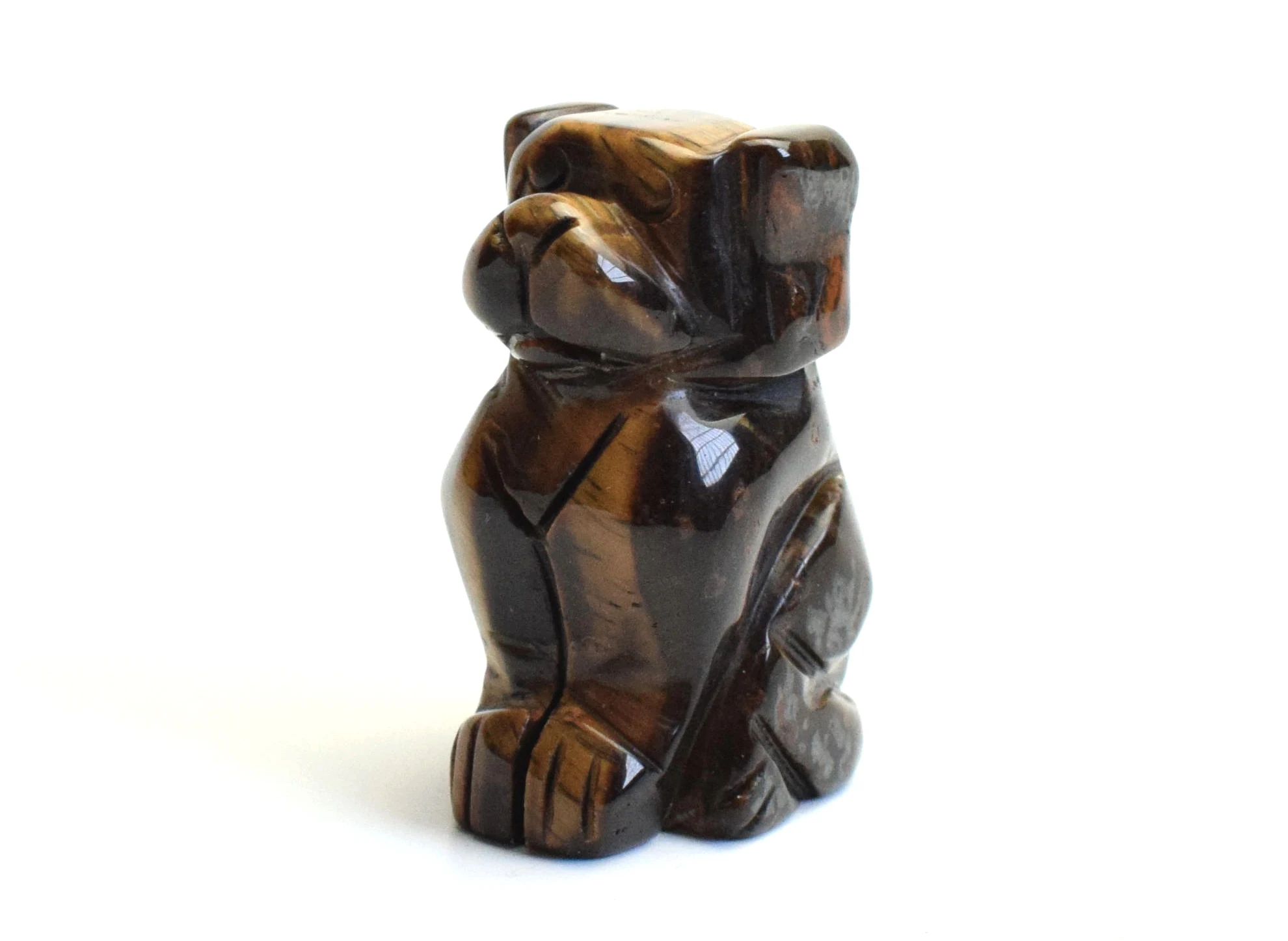 2 0 дюймов натуральная чакра тигровый глаз камень резной Кристалл Рейки Исцеление