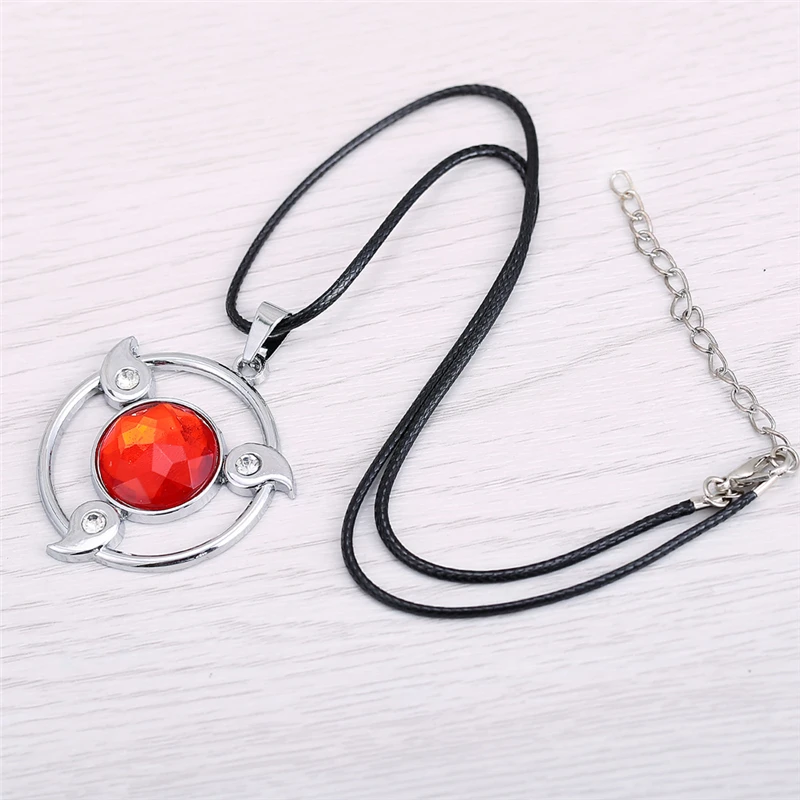 

2021 Trend Anime Accessories Necklace Narutos Writing Eye Wheel Metal Pendant Necklace Toys for Childrens Cosplay Jewelllery Kid
