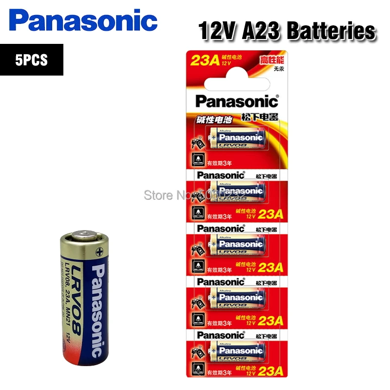 Ультращелочные аккумуляторы Panasonic A23 23A E23A V23GA 5 шт./лот 12 В|Батарейки| |