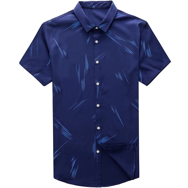 2021 брендовая Повседневная Качественная мужская рубашка роскошного размера плюс