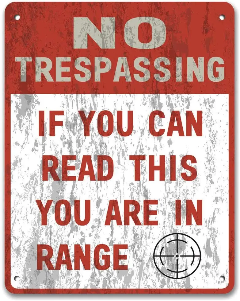 

Нет ограничений: если вы можете прочитать это, вы находитесь в радиусе действия, металлический знак детской собственности, декоративная муж...