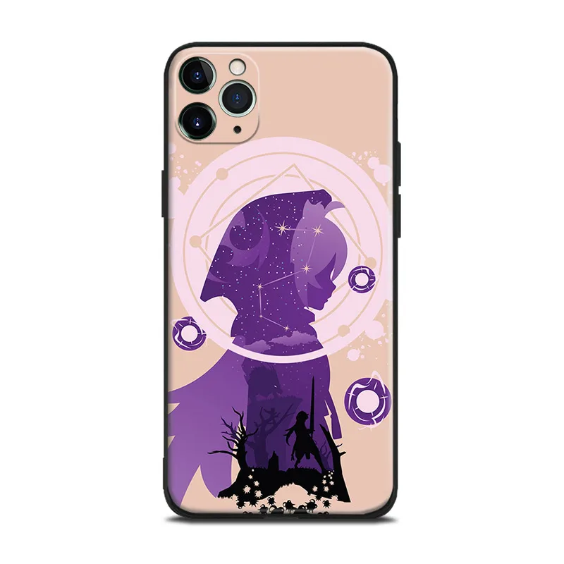 Разор Genshin Impact фан-арт для iPhone Se 6 6s 7 8 Plus X XR XS 11 12 13 Mini Pro Max стекло TPU силиконовый чехол для телефона оболочка.