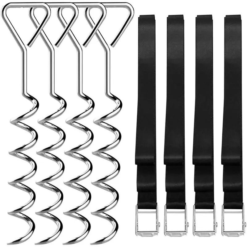 

Metal Tent Nail Spiral Nail Outdoor Camping Tent Trampoline Pegs Spiral Ground Pin Hook Tent Accessories Camping Tools F