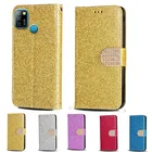 Роскошный блестящий кожаный флип-кошелек для Infinix Smart 5, чехол для телефона Infinix Hot 10 Lite, чехол для телефона со слотом для карт