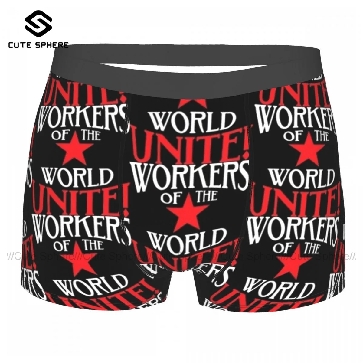 Communist Underwear Youth Sublimation Sexy Trunk Sublimation Trenky Polyester Boxer Brief