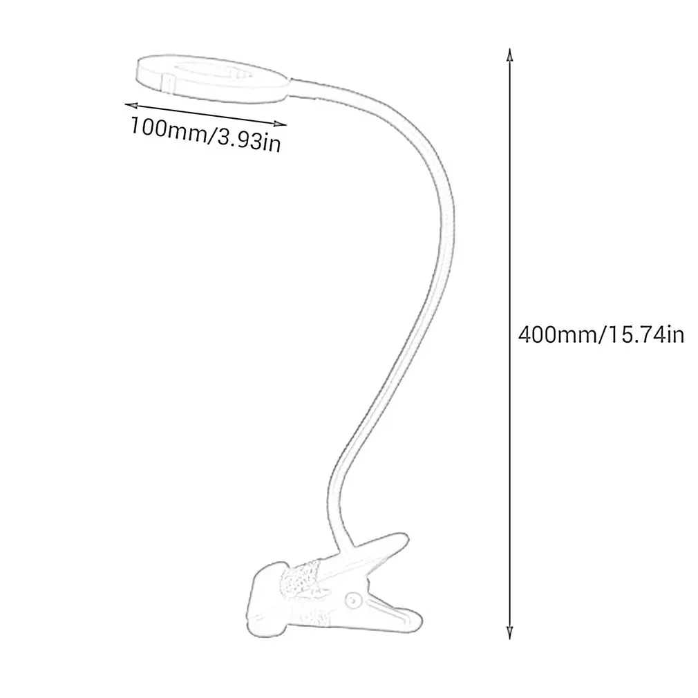 ICOCO USB Led Настольная лампа с зажимом Гибкая для настольная книга чтения офисные
