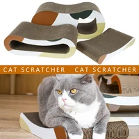 3pcs cat scratcher 3 in 1 cat scratcher cardboard lounge bed 8 shapes cat scratching post with catnip cat claw sharpener