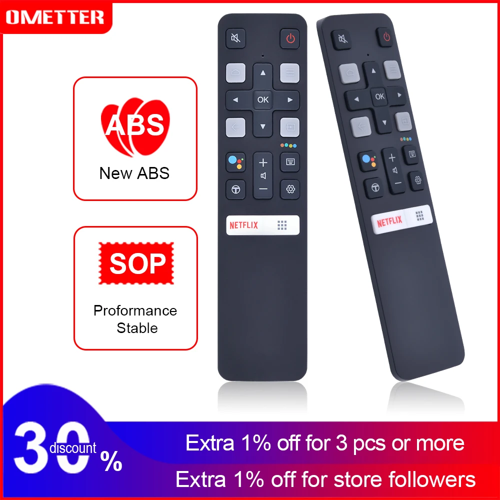The new RC802V FMR2 remote control is suitable for TCL voice TV 50P8S 55P8S 65P8S 55EP680 49S6800FS 49S6510FS 49S6800FS 49S6510F