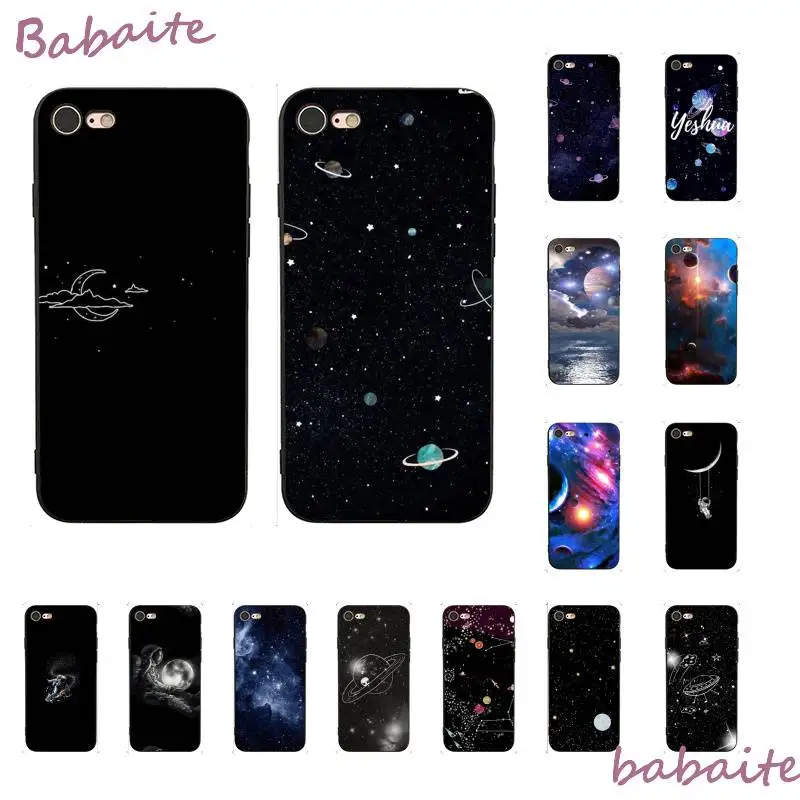 Babaite звездного неба космическая планета астронавт с изображением луны и звезд