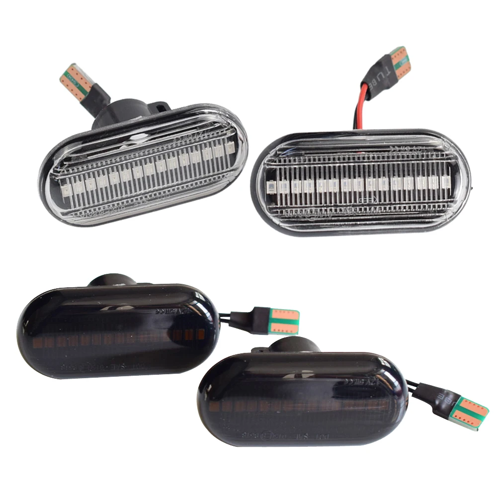 

Sequential Flashing LED Turn Signal Side Marker Light For Dacia Duster Dokker Lodgy Renault Megane 1 Clio1 2 KANGOO ESPACE Smart