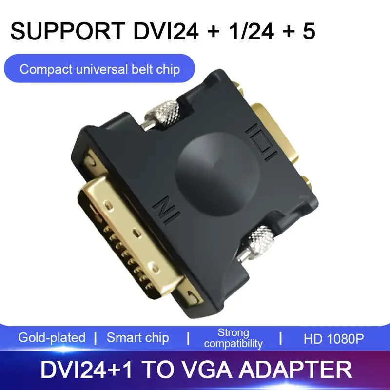 Адаптер DVI 24 + 1 на VGA 1080P HD графическая карта Поддержка Vista/Win10/Win8/Win7/XP/Linux |