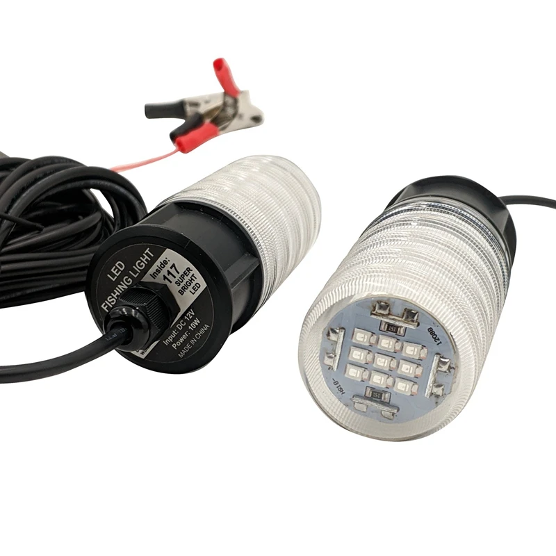 12V Led зеленый подводный погружной ночной рыболовный светильник 10W 117