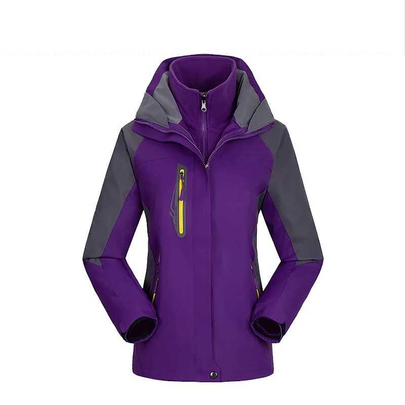 Зимняя флисовая водонепроницаемая куртка Женская ветровка дождевая уличная
