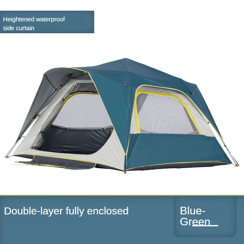 Автоматическая двухслойная палатка для кемпинга на 5-8 человек из полиуретана