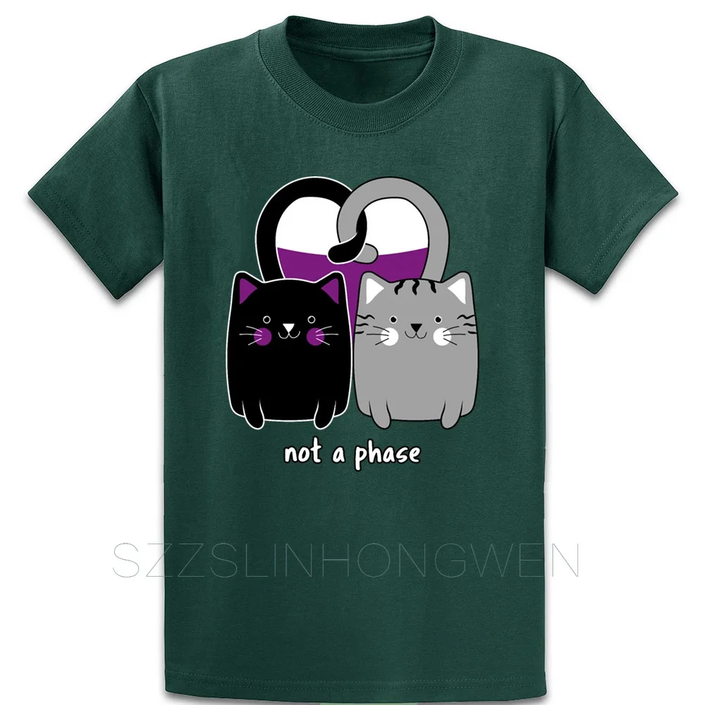 Asexual кошка сердце забавная Ace Pride Футболка короткий рукав буквы Солнечный свет О образным вырезом Весна здание печатных Письма рубашка