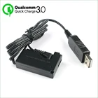 Аккумуляторная батарея QC3.0 USB к LP E12 LPE12, внешняя модель, соединитель постоянного тока для Canon EOS 100D Rebel SL1 Kiss X7 PowerShot SX70 HS