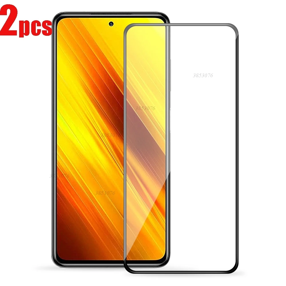 

2Pcs Tempered Glass For Xiaomi Poco X3 Pro F3 M3 pro Protective Glass For Xiaomi Poco F3 X3 NFC M3 5G Tempered Screen Protector