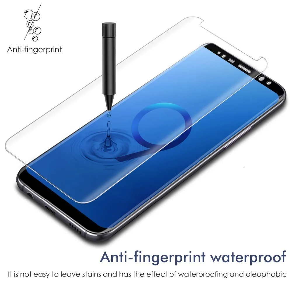 Защитное стекло закаленное 3d с закругленными краями для SAMSUNG Galaxy S7 Edge S8 S9 10 Plus Note 8 9