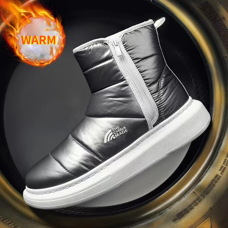 Мужские Зимние ботильоны Coslony водонепроницаемые с вулканизированной подошвой