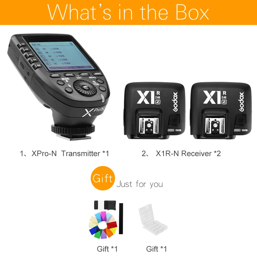 Беспроводной пульт дистанционного управления Godox Xpro-N i-TTL II 2 4G X System с 3x X1R-N