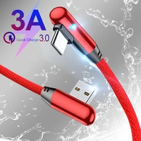 90 degree elbow data cable micro usb cable quick charge data tran universal phone type c wire for iphone 12 por max huawei p40