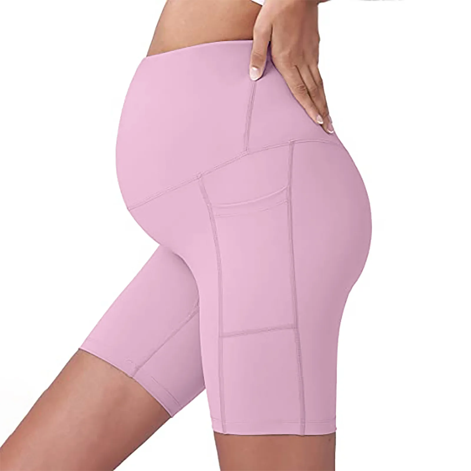 2021 Maternity Legging Shorts Women Pregnant Elasticity High Waisted Yoga Workout Sport Gym Intimates Pregnancy Clothing |