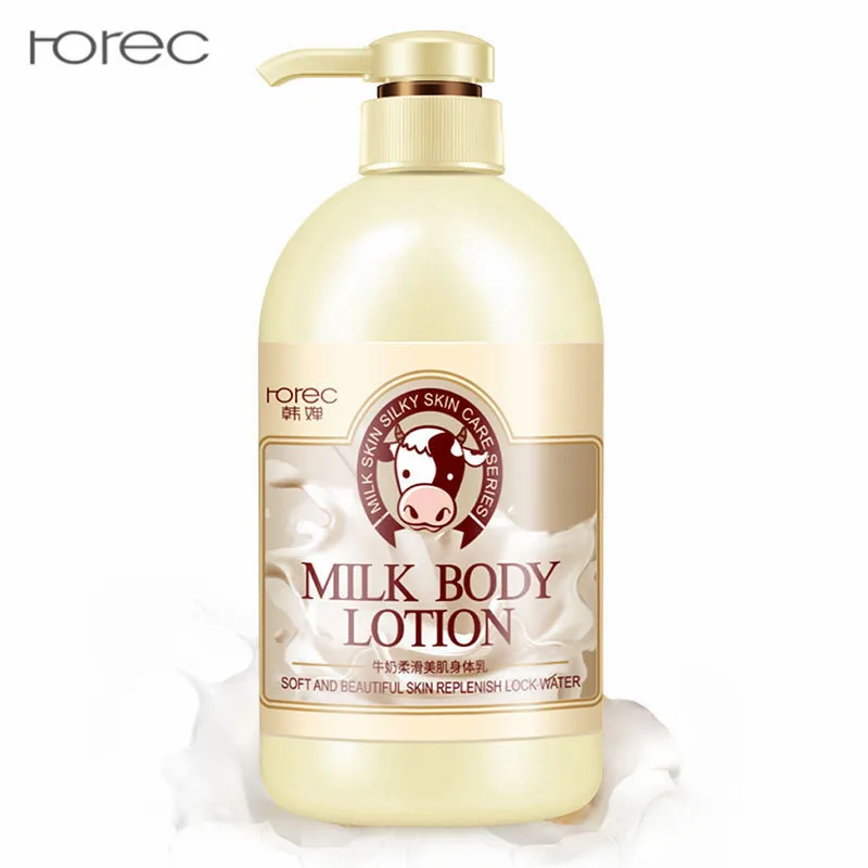 Молочный шелковистый лосьон для тела питательный отбеливающий увлажняющий