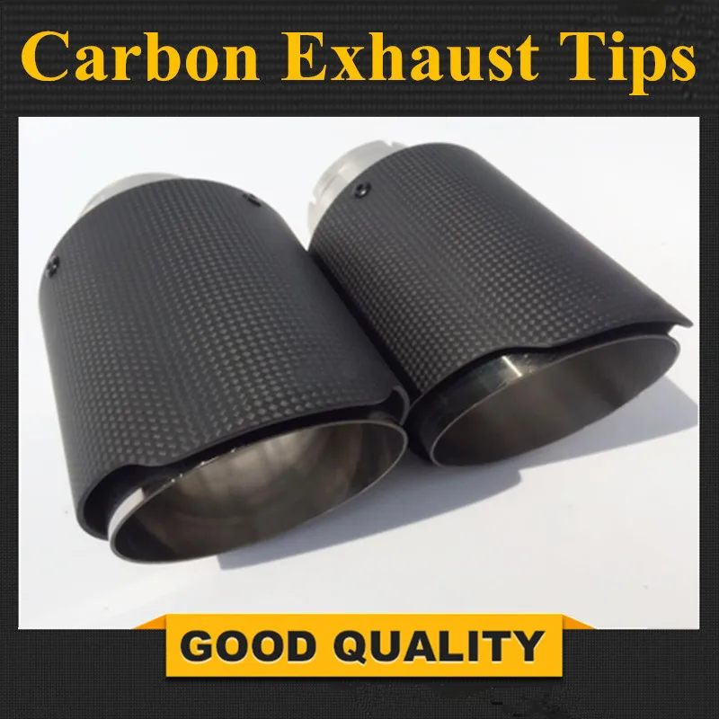 2 шт. новая горячая распродажа нержавеющая сталь глушитель Конец трубы для