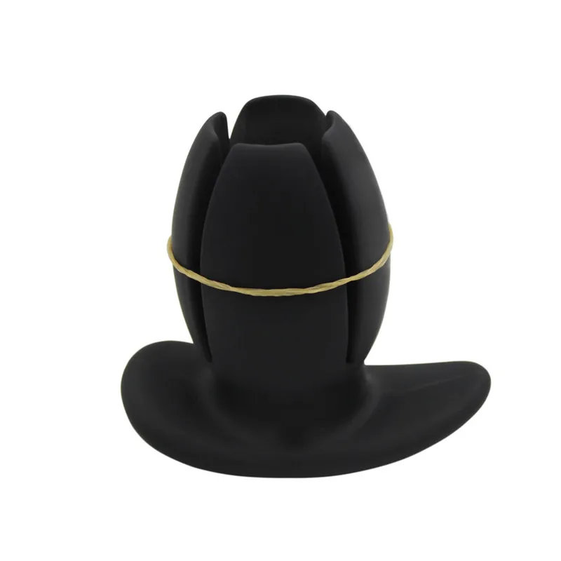 4-V образным вырезом шерсть трикотажный Силиконовые анальные расширители полые