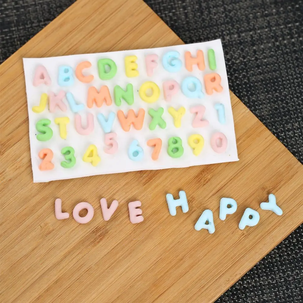 Силиконовая форма для выпечки с буквами алфавита инструмент украшения торта