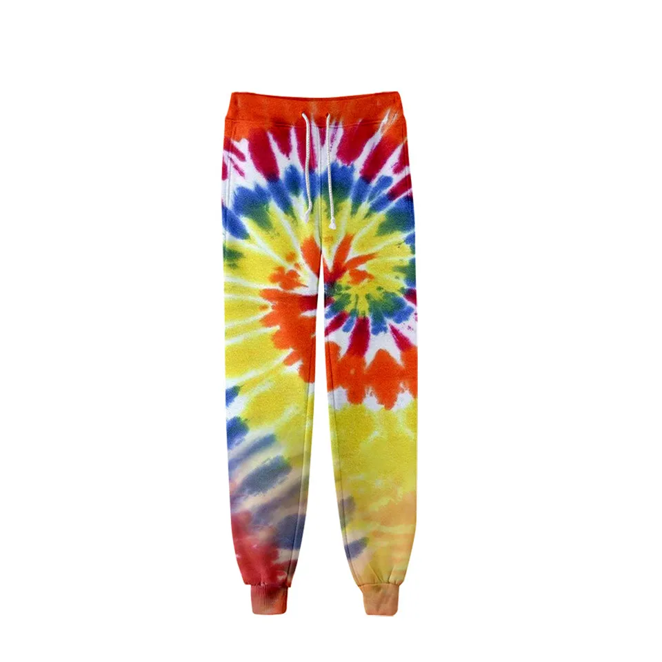 Цветные психоделические 3D брюки Tie Dye женские Джоггеры в стиле Харадзюку уличная