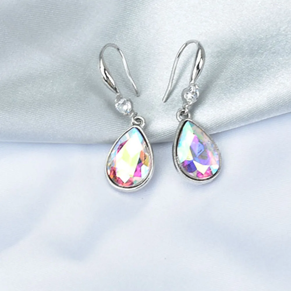 Простой Цвет Фул синего цвета с украшением в виде кристаллов воды свисающие