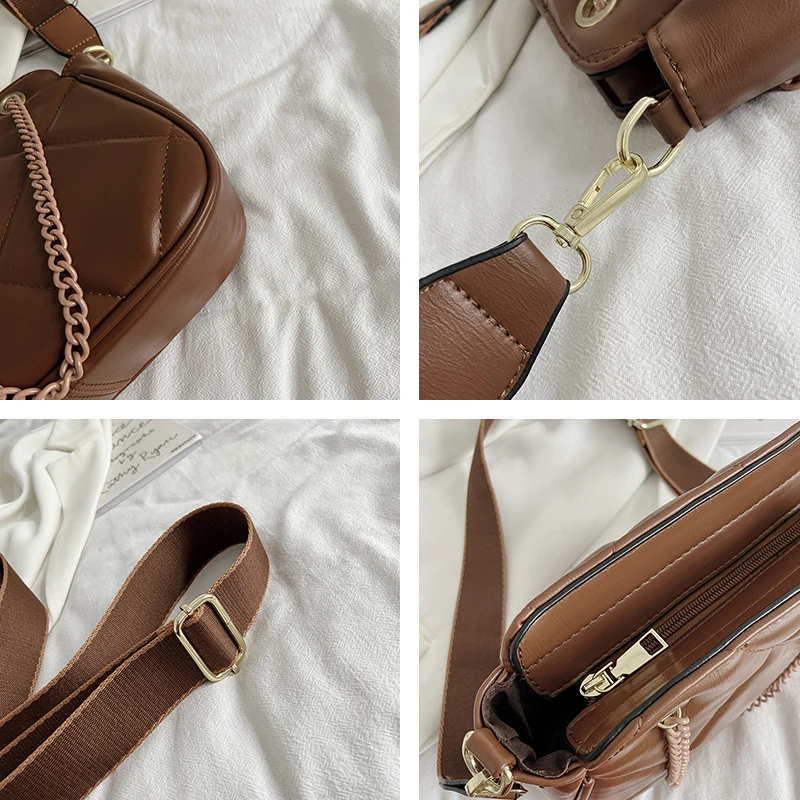 

2020 Newest Fashion Design Women Luxury Brand Crossbody Bag Chain Cow Leather Shoulder Bag Messenger Bag for Ladies Bolsa Sac Fe