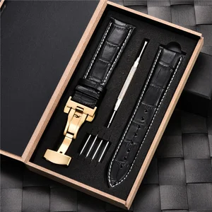Новый 16 18 20 22 24 мм ремешок для часов из натуральной кожи для Samsung Galaxy Gear S3 ремешок для часов для Galaxy Watch Active 42 мм 46 мм