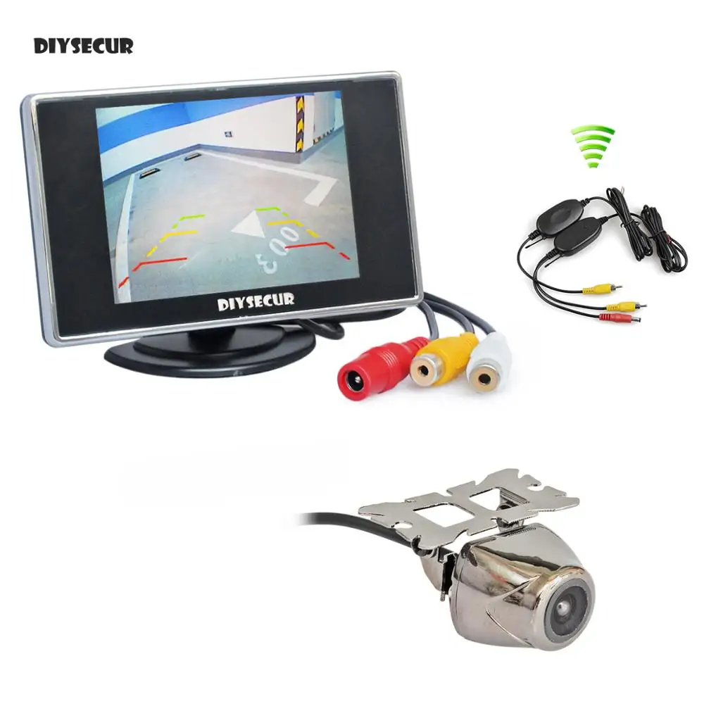 DIYSECUR Беспроводной 3 5 дюймов TFT ЖК дисплей автомобильный монитор