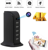 new hd 4k mini wifi charger camera real time surveillance motion detection loop recording wireless recorder support hidden tf