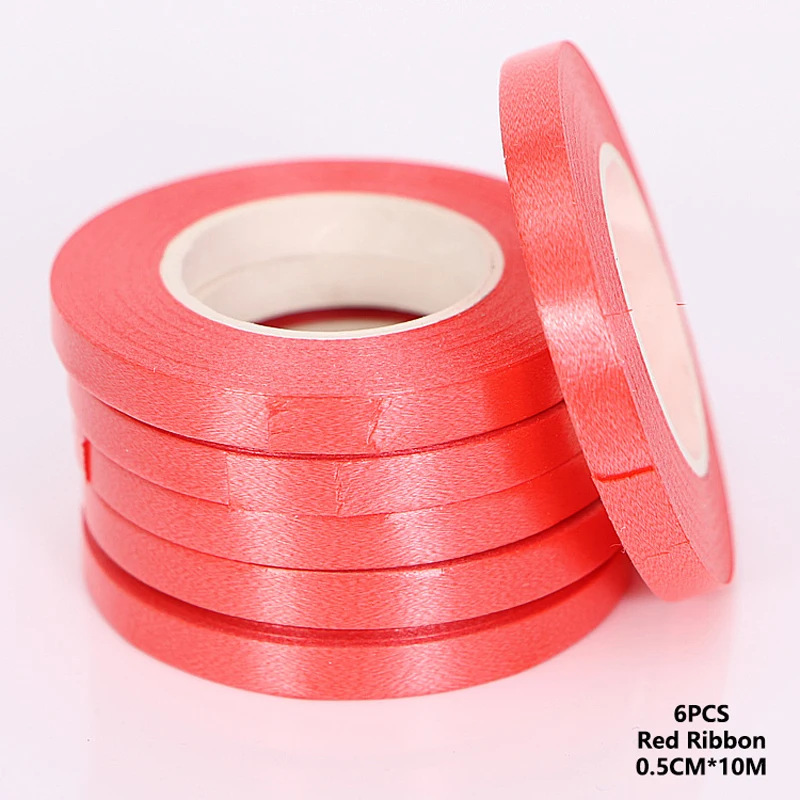 Атласные ленты из розового золота 6 шт. 5 х10 м | Дом и сад