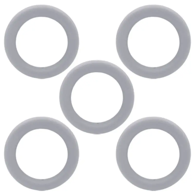 

5Pcs/Pack 65mm Silicone Teether Ring Beads DIY Baby Chewable Nursing Shower Gift