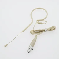 professional 3pin mini headworn headset microphone for akg samson wireless ear hanging microphone system ta3f lockable
