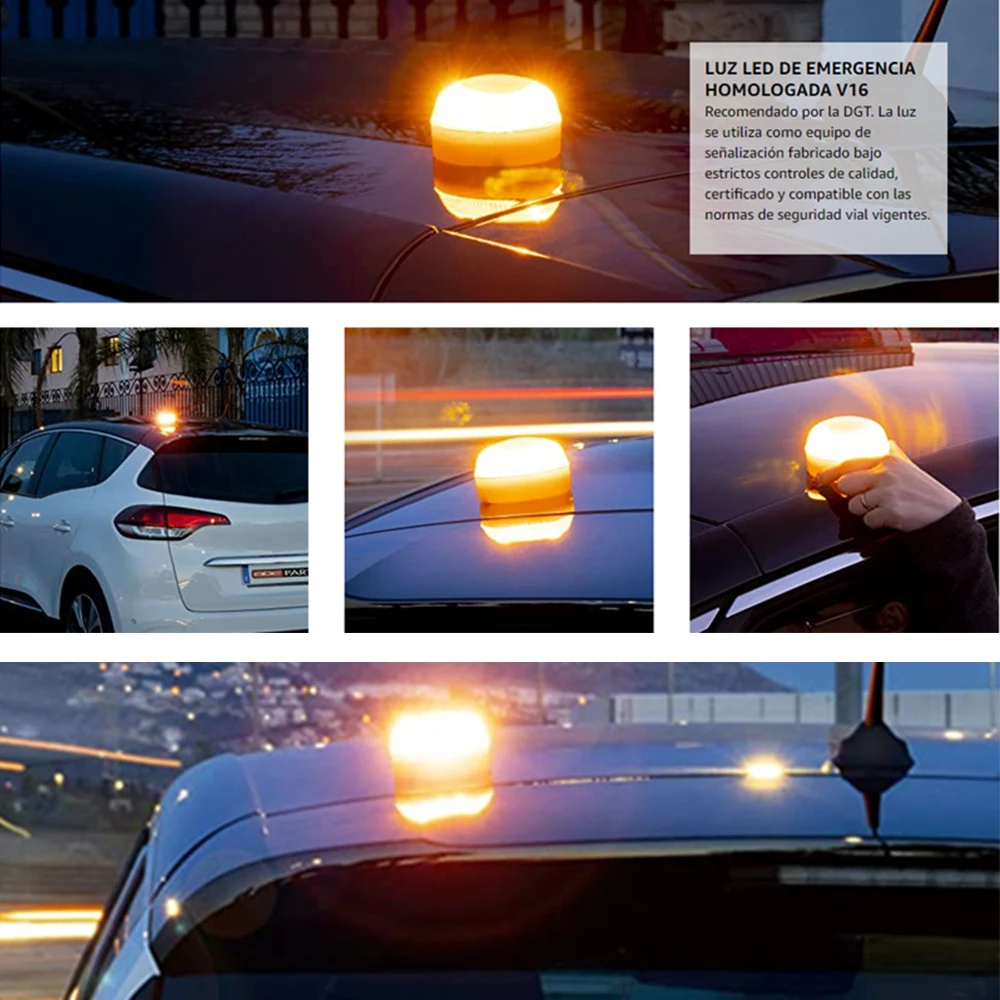 

LED Emergency Light V16 Beacon Light Signal Magnetic Emergency Fault Strobe Light Led Accident Light for Cars Auto Motorcycles